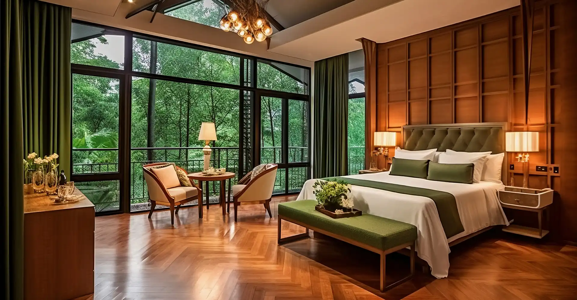 cks group luxury hotel room with forest view Best Hotel Rooms in South India